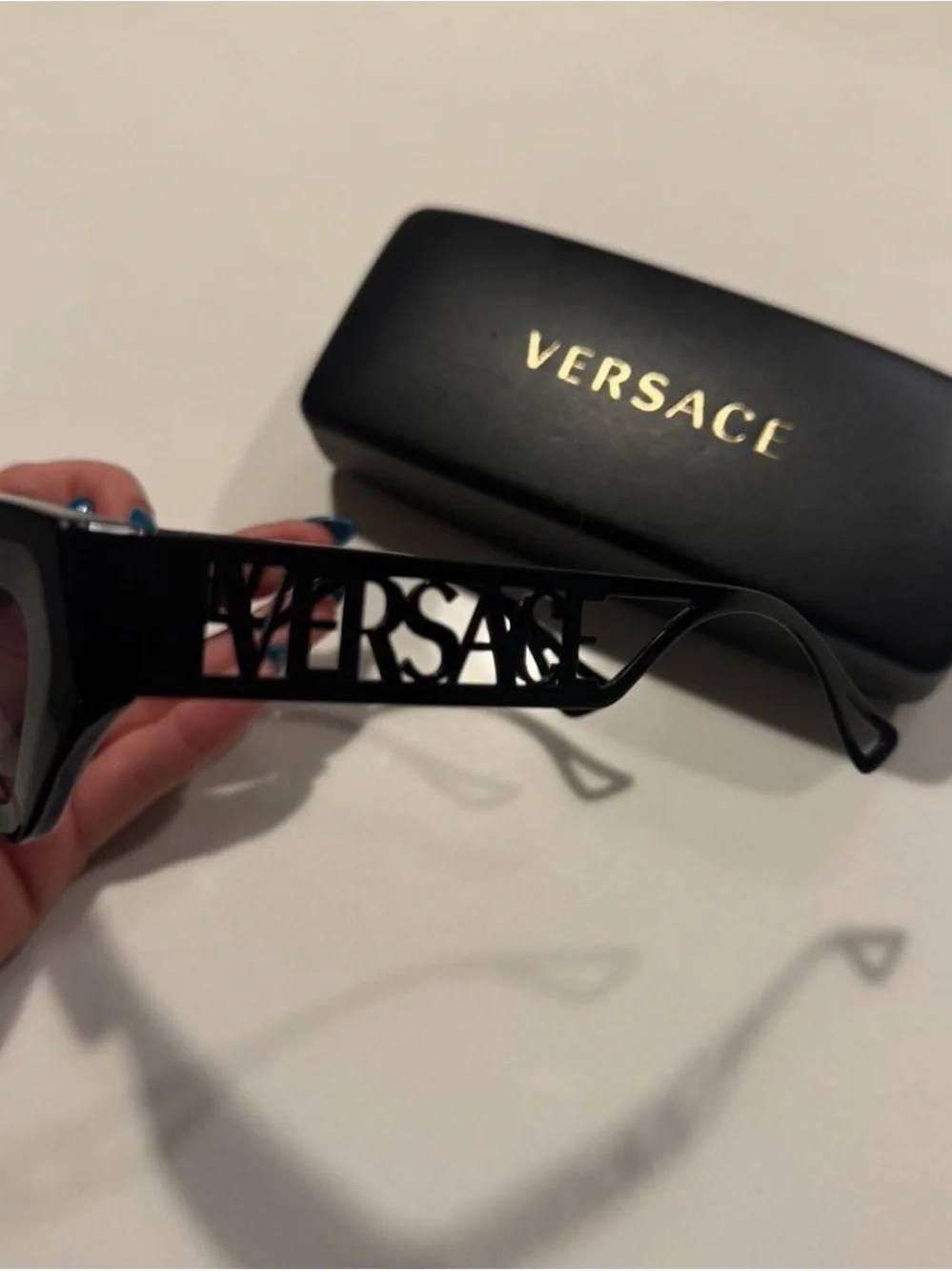 Versace Black Womens Sunglasses with Case